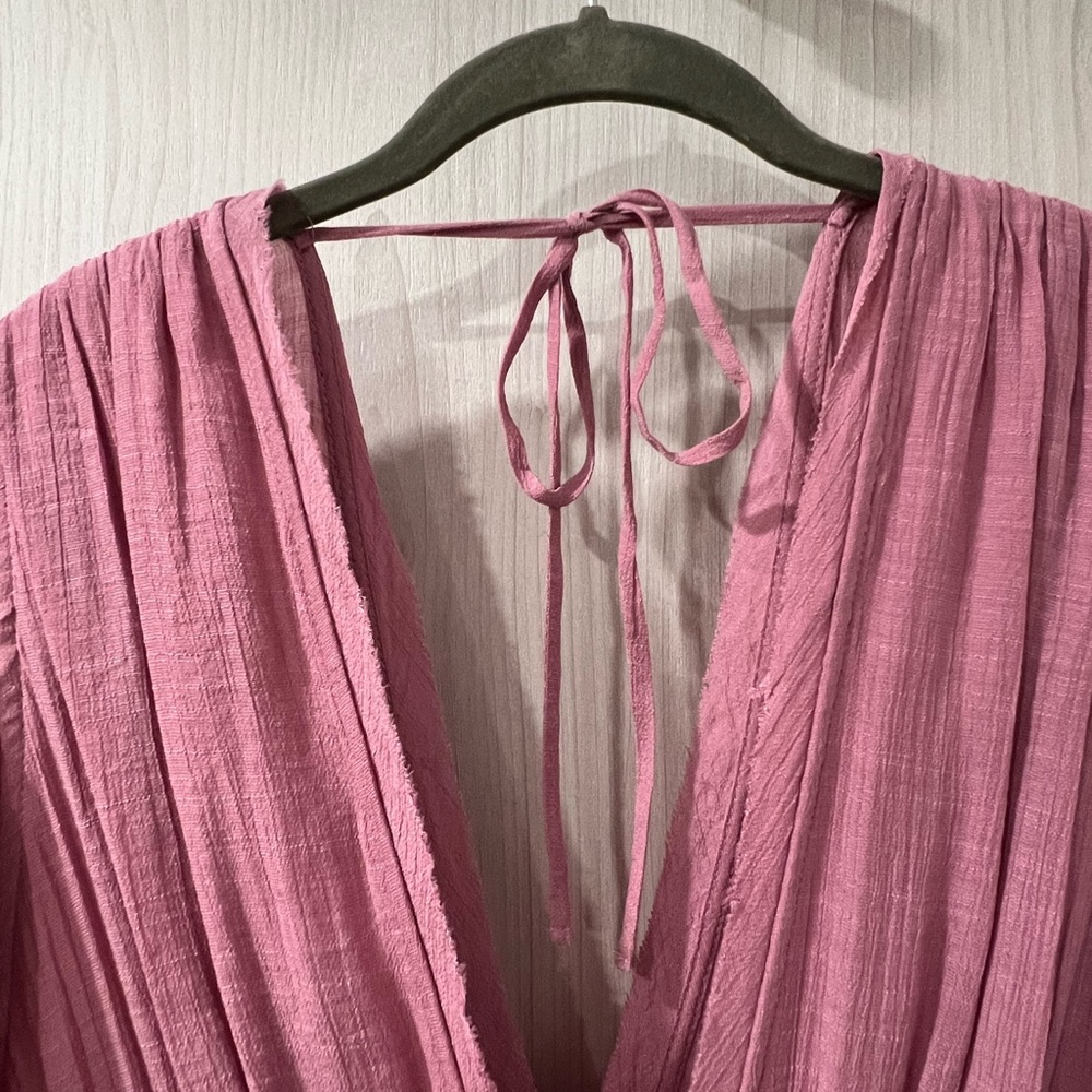 Aakaa Elegant Pink Maxi Dress Size M - Picture 6 of 9